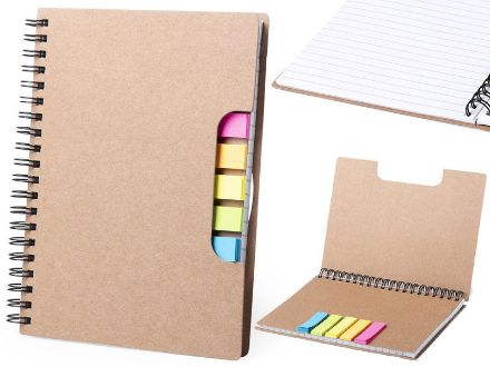 zelfklevend notitieblok van gerecycleerd karton