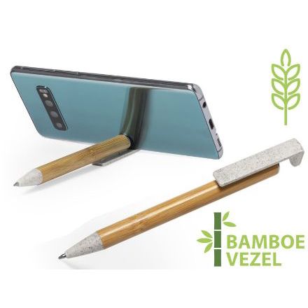 penhouder van bamboe en tarwestro clarion