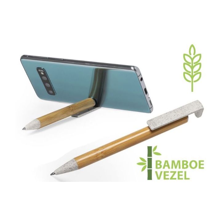 penhouder van bamboe en tarwestro clarion