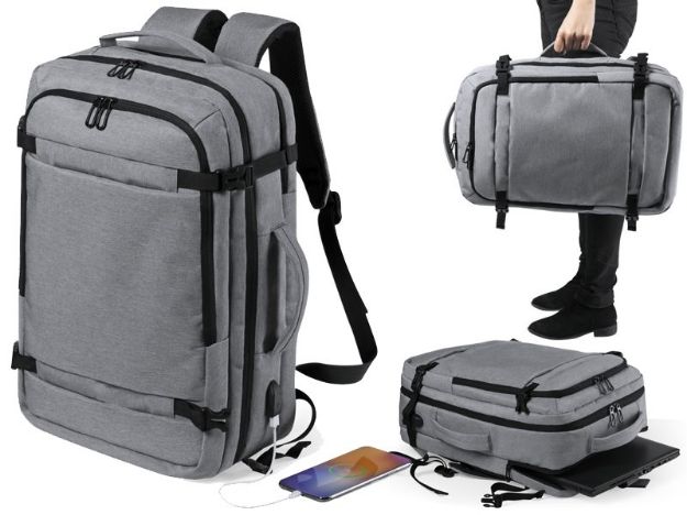 aktentas rugzak sulkan met usb verbinding