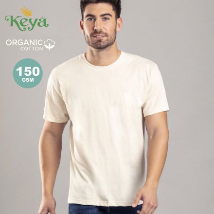 t-shirt organisch katoen 150 gr. maten: s-xxl