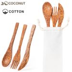 bestek set van kokosnoot socex