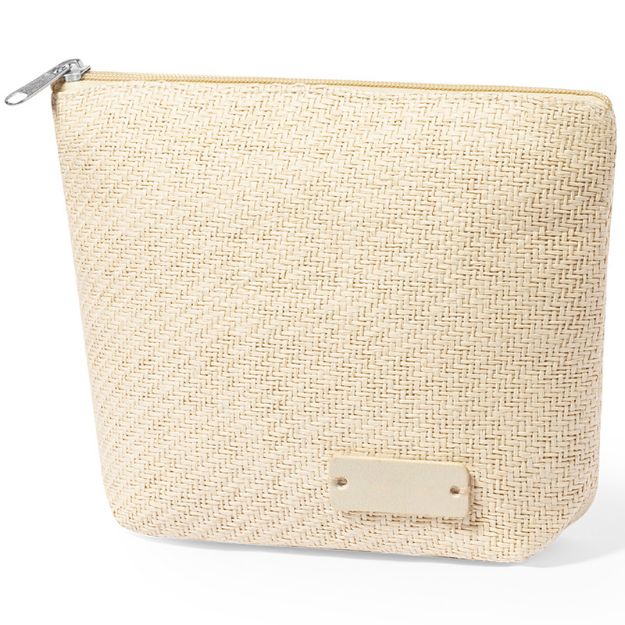 toilettas synthetisch materiaal, houten plankje