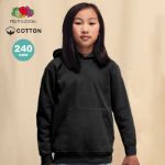 kinder sweater hooded katoen 240 gr.
