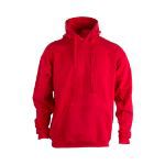 hooded sweater 60% organisch katoen 280 gr - rood