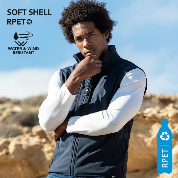 soft shell rpet bodywarmer jandro