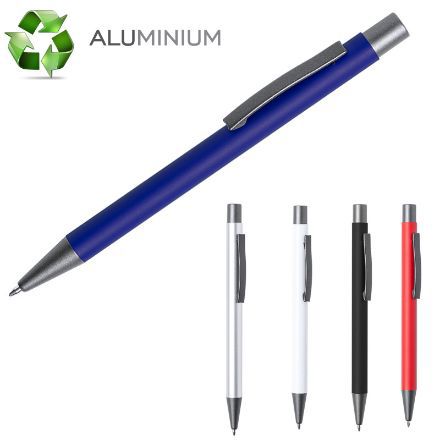 pen brincio recycled aluminium, blauwe inkt