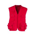 vest met meerdere zakken - rood