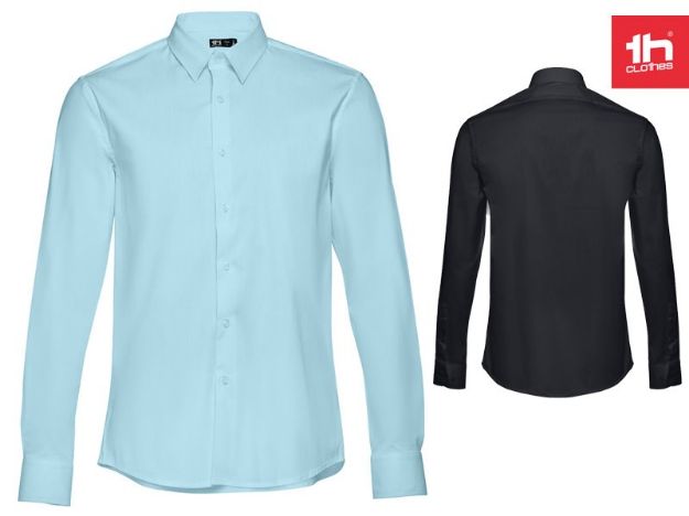 thc paris poplin herenhemd.