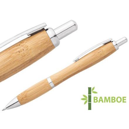 nicole. bamboe balpen zwartschrijvend