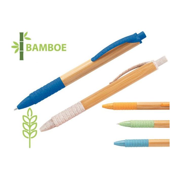 kuma. bamboe balpen blauwschrijvend