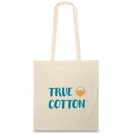 katoenen tas met lange hengsels regent