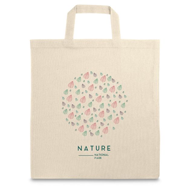 victoria katoenen tas met korte hengsels