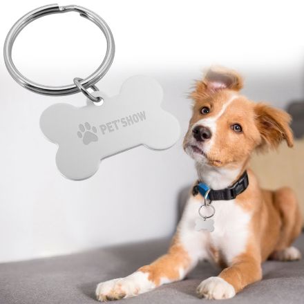 paw aluminium sleutelhanger