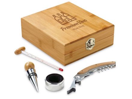 bamboe wijnset cabarnet