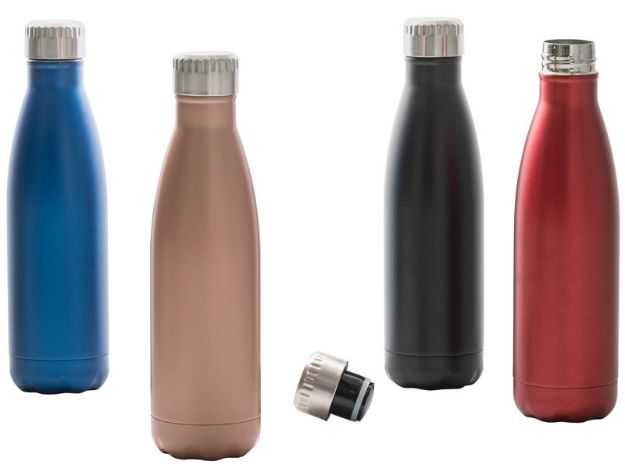 show satin. rvs fles 510 ml roestvrij staal