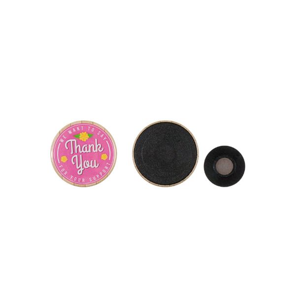 metalen button 37mm met kledingmagneet custom