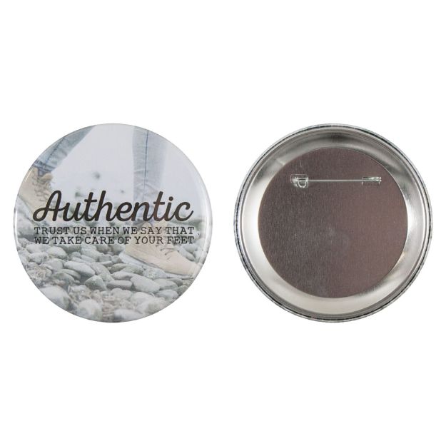 metalen button 75mm dubbel gezekerde speld custom