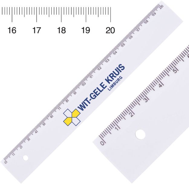 kunststof liniaal 200 mm