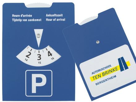 parkeerschijf karton