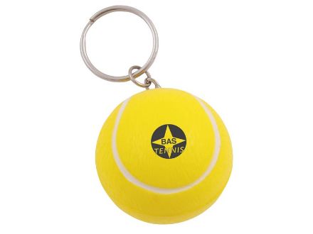anti-stress tennisbal met sleutelhanger