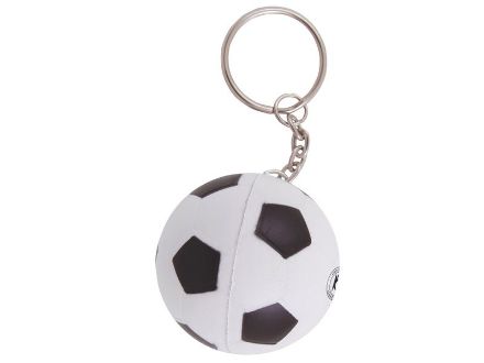 anti-stress voetbal met sleutelhanger
