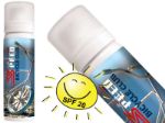 aluminium flacon met 50 ml zonnebrandspray spf20