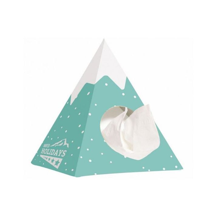 tissue box pyramide met 50 tissues