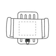 op houder midden (25 x 20 mm)