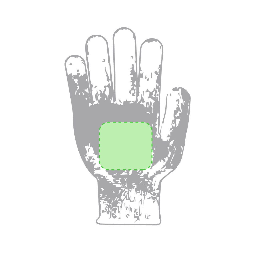 Linker Handschoen (5 x 5 cm)