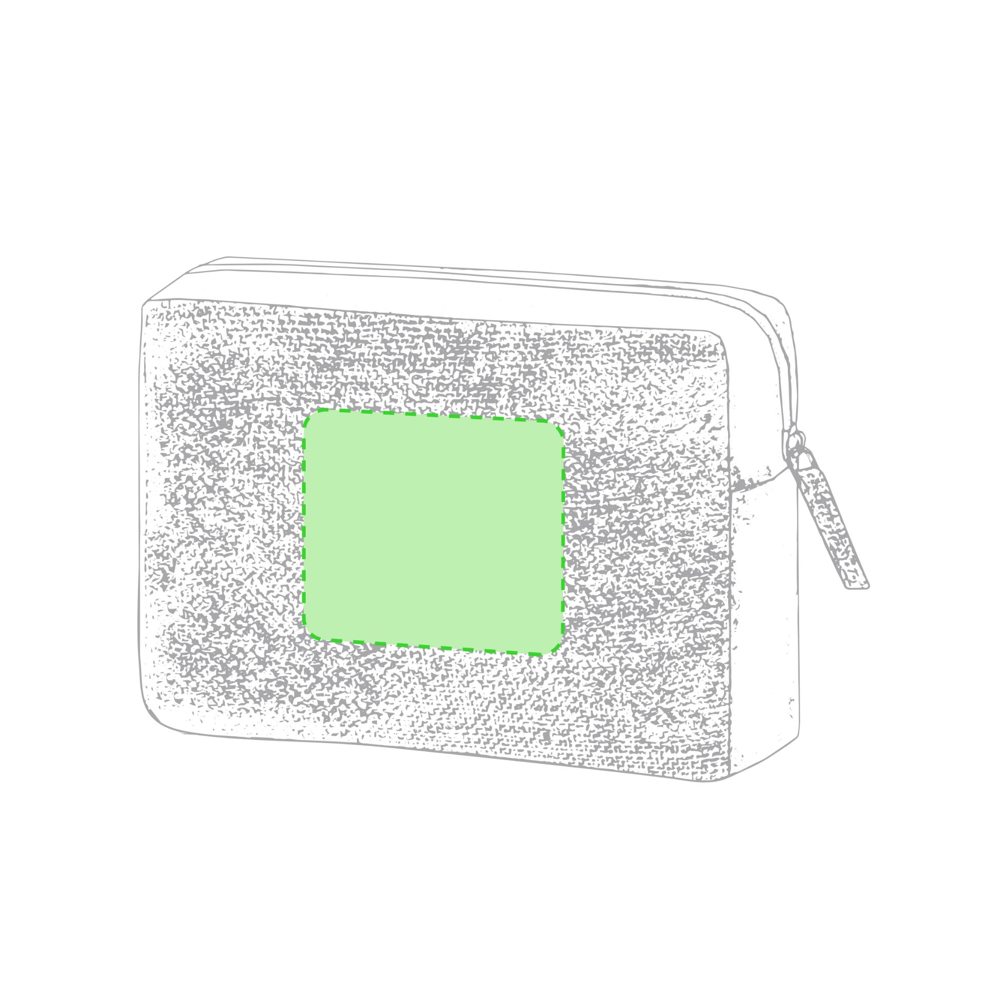 zeefdruk transferdruk (9 x 8 cm)