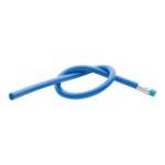 flexibel potlood capo met gum lang - blauw