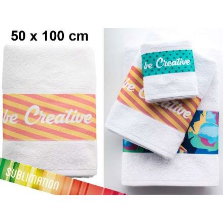 katoenen handdoek 50 x 100 cm. custom made.