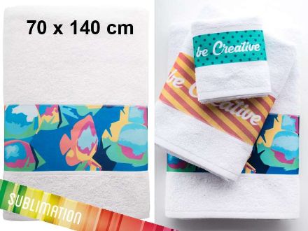 katoenen handdoek 70 x 140 cm. custom