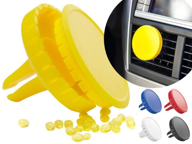 auto luchtverfrisser met limoengeur.