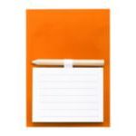 gekleurde koelkastmagneet met notitieblok kelem - oranje