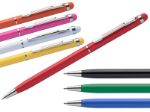 aluminium gekleurde touch balpen blauwschrijvend