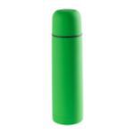 rvs thermosfles met rubberen afwerking, 500 ml. - groen