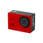 sport camera met resolutie van 720p hd. - rood