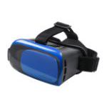 virtual reality headset. - blauw