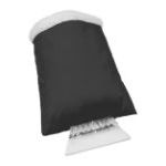 plastic ijskrabber met 210t polyester handschoenen - zwart
