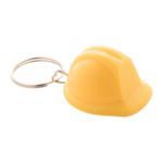 sleutelhanger in de vorm van een helm. - geel