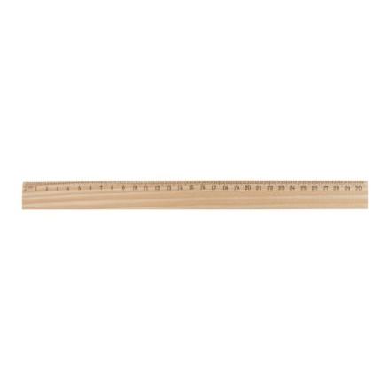 houten liniaal, 30 cm.