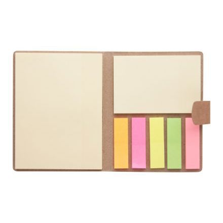 sticky notes in verschillende groottes, in hoes