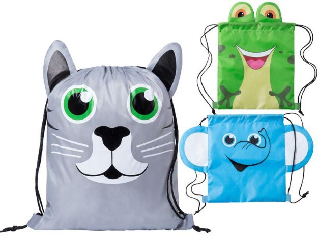 trekkoord tasje voor kinderen met dieren design