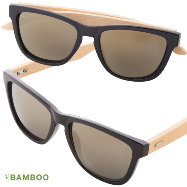 zonnebril met bamboe pootjes. linde