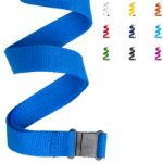polyester lanyard met karabijnhaak en gesp