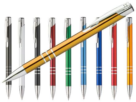 aluminium balpen channel zwartschrijvend