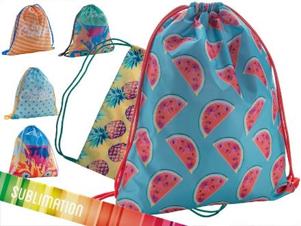 all over bedrukte zwemzak. custom made