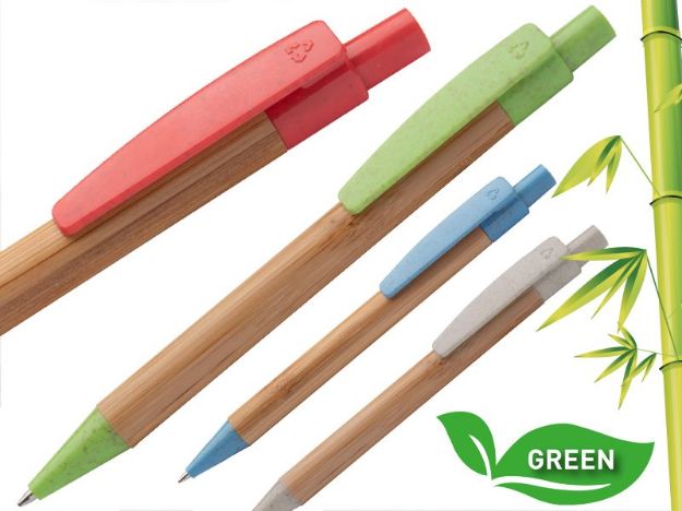 bamboe balpen blauwschrijvend boothic